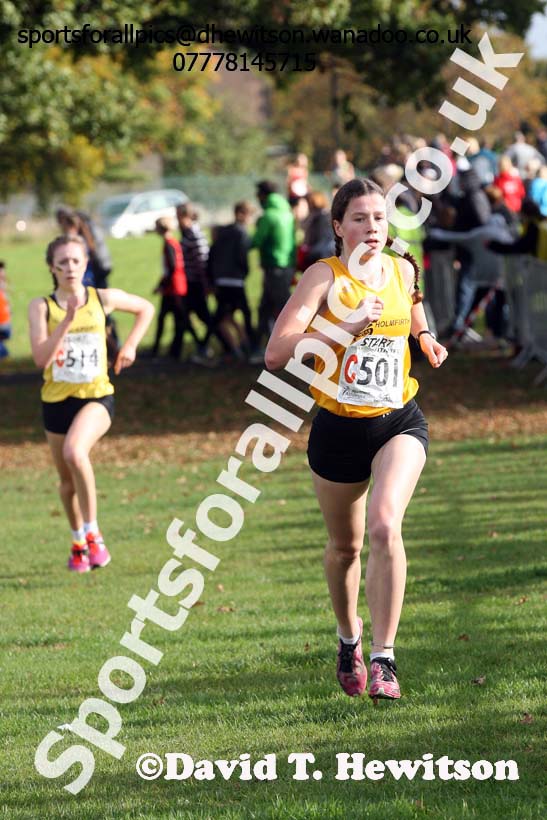 Womens under-17s Northern Cross Country Relays, Graves Park, Sheffield. Photo: David T. Hewitson/Sports for All Pics